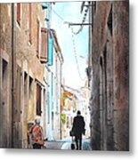 Road To Market In Gascony Metal Print