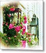 Roses And Lanterns Metal Print