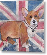 Royal Corgi Metal Print