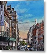 Rue De Metz In Toulouse Metal Print