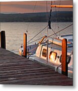 Sailboat Sunrise Ii Metal Print