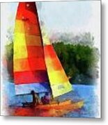 Sailing Splendor Metal Print