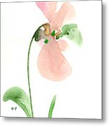 Salmon Flower Metal Print