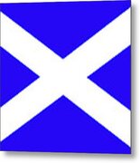 Scottish Flag Metal Print