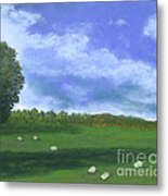 Scottish Pasture Metal Print