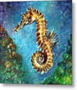 Seahorse Ii Metal Print