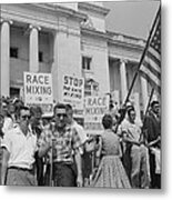 Segregationist Rally In Little Rock Metal Print