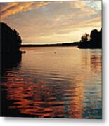 Setting Sun Metal Print