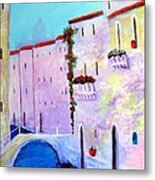 Side Canal Of Venice Metal Print