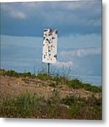 Sign At The Gulf Of Bothnia Metal Print