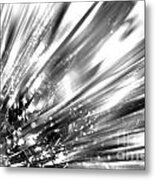 Silver Explosion Metal Print