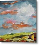 Sky Tapestry Metal Print