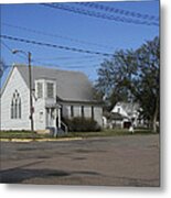 Small Town Religion Metal Print