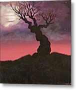 Spooky Tree Metal Print