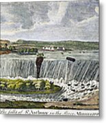 St. Anthony Falls, Mn Metal Print