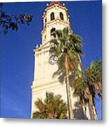 St. Augustine Church Clock Tower Metal Print