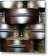 Stacked Cans Metal Print