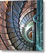 Stairs In The Lighthouse Tower Metal Print