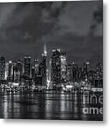 Storm Clouds Over New York City Iii Metal Print