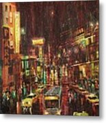 Sudden Downpour Opening Night Metal Print