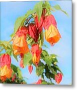 Sun Drenched Bell Flower Metal Print