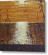 Sun Setting Metal Print