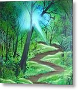 Sunlight In The Forest Metal Print