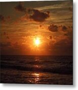 Sunrise At Myrtle Beach South Carolina Metal Print