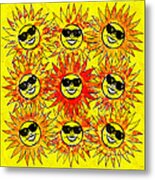 Suns Party Metal Print