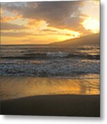 Sunset On Maui Metal Print