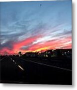 Sunset On Route 66 Metal Print