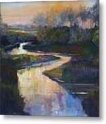 Sunset On The St. Vrain Metal Print