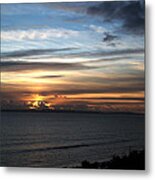 Sunset Over Poole Bay Metal Print