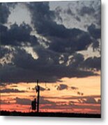 Sunset Over The Outer Banks Metal Print