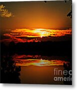 Sunset Reflections Metal Print