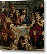 Supper At Emmaus Metal Print