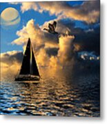 Surreal Seaside Metal Print