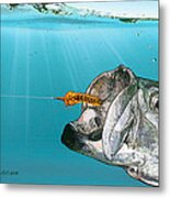 Tarpon Take Metal Print