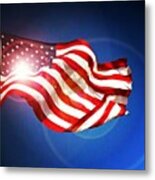 Thanking All Military Past And Present Metal Print