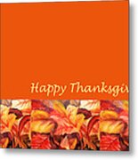 Thanksgiving Card Metal Print