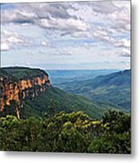 The Blue Mountains - Panoramic View Metal Print