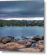 The Rocks Of Hunter Bay Metal Print