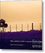 The World Is But A Canvas Metal Print