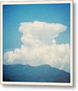 Thunderheads, Anvil Clouds Forming Over Metal Print