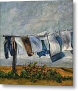 Time To Take In The Laundry Metal Print