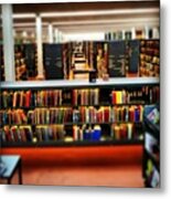 #today #at #the #library #books #colors Metal Print