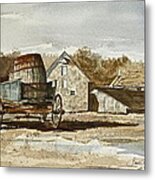 Tribute To Andrew Wyeth I Metal Print