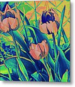 Tulips Of Another Color Metal Print