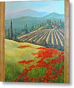 Tuscan Vista Metal Print