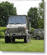 Unimog Truck Of The Belgian Army Metal Print